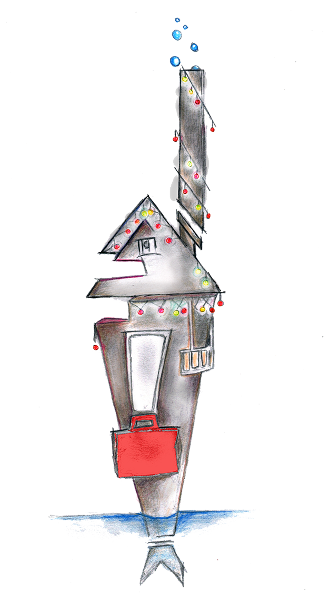 ArtWork: A proletariat Fish who is also a House